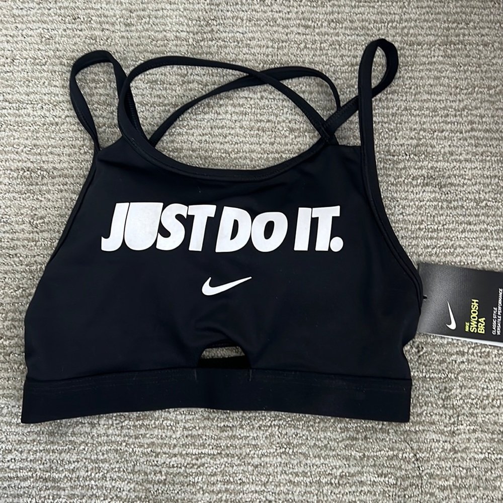 Nike swoosh bra